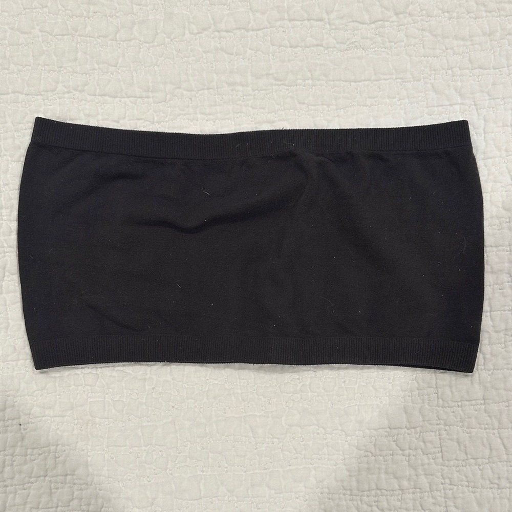 Dark Gray Bandeau Top